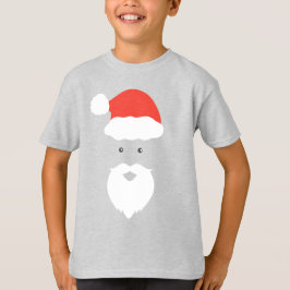 サンタおもしろい顔ハッピーメリークリスマスクリスマス家族 Tシャツ