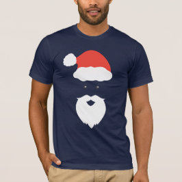 サンタおもしろい顔ハッピーメリークリスマスクリスマス家族 Tシャツ