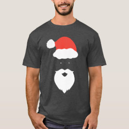 サンタおもしろい顔ハッピーメリークリスマスクリスマス家族 Tシャツ