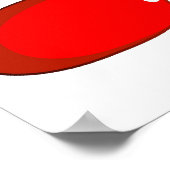 サンタおもしろい・トナカイ漫画のポスター ポスター (角)