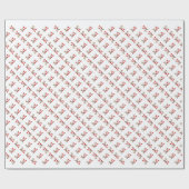 サンタおもしろい&トナカイ漫画ベビー ラッピングペーパー (フラット)