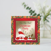 サンタおもしろい&トナディアキッズクリスマスパーティー招待状 招待状 (スタンド正面)