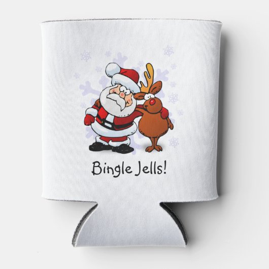 サンタおもしろい&ルドルフクーラーボックス 缶クーラー (正面)