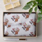 サンタおもしろい&ルドルフティッシュペーパー 薄葉紙 (ギフト)