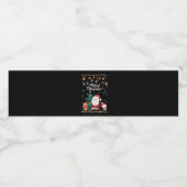 サンタおもしろい、雪だるま、トナカイのメリークリスマス ペットボトルラベル (シングルラベル)