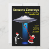 サンタおもしろい🎅🛸 UFOクリスマスパーティー シーズンカード (正面)