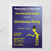 サンタおもしろい🎅🛸 UFOクリスマス 招待状 (裏面)