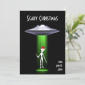 サンタおもしろい🎅🛸 UFOクリスマス 招待状 (スタンド正面)