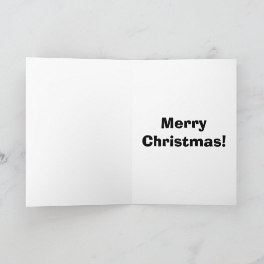 サンタおもしろいIPodユーモアのクリスマスカード シーズンカード (内部)