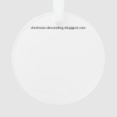 サンタおよびトルコの彼のトナカイ オーナメント (裏面)