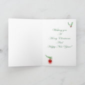 サンタおよび助手のメリークリスマスカード シーズンカード (内部)