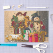 サンタおよび友人 薄葉紙 (クラフト)