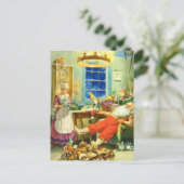 サンタおよび夫人クロースクリスマスの後の日 シーズンポストカード (スタンド正面)