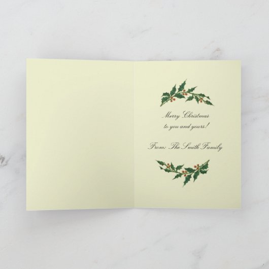 サンタおよび彼の電気自動車 シーズンカード (内部)