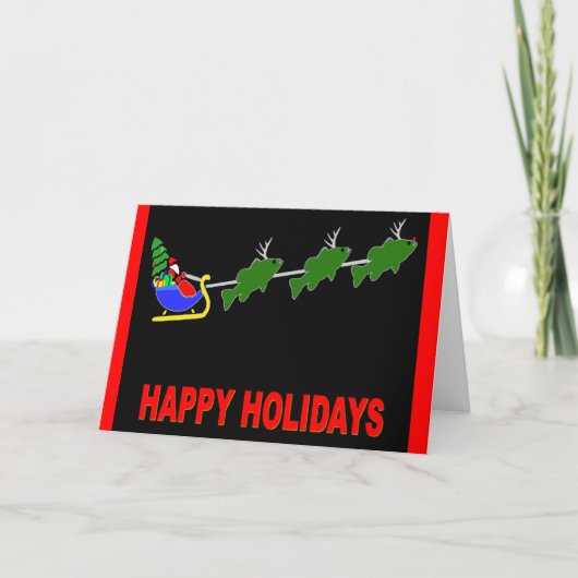 サンタおよび彼の"低音のシカ"カード シーズンカード (正面)