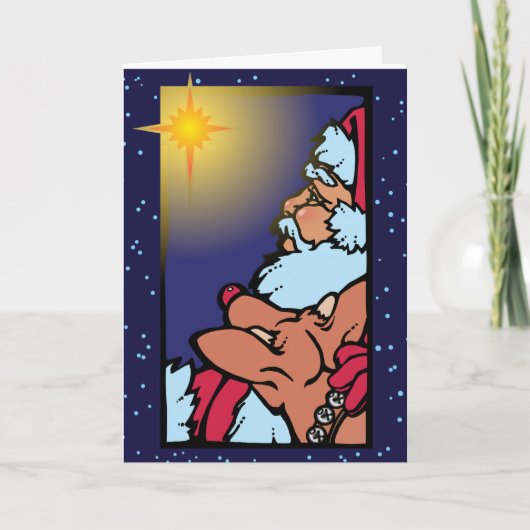 サンタおよび星 シーズンカード (正面)