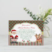 サンタおよびcandycanesのクリスマス・パーティ 招待状 (スタンド正面)