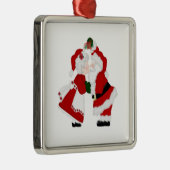 サンタおよびClause夫人のキスをするなオーナメント メタルオーナメント (右)