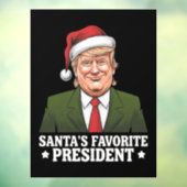 サンタお気に入りののトランプおもしろいクリスマス ウィンドウサイン (シート3)