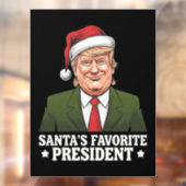 サンタお気に入りののトランプおもしろいクリスマス ウィンドウサイン (シート2)