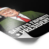 サンタお気に入りののトランプおもしろいクリスマス フォトプリント            (角)