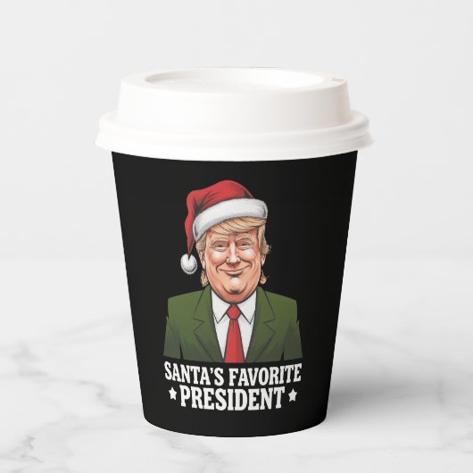 サンタお気に入りののトランプおもしろいクリスマス 紙コップ (正面)