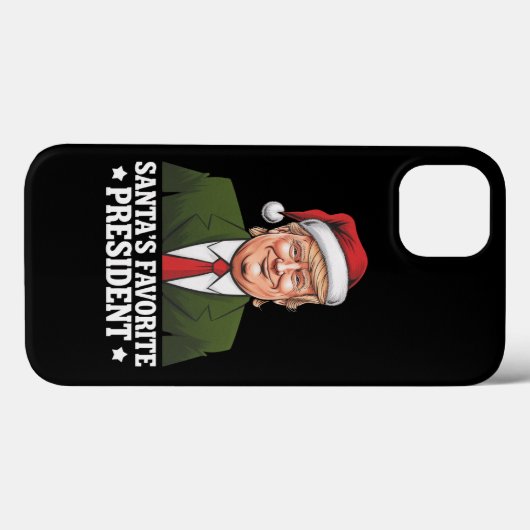 サンタお気に入りののトランプおもしろいクリスマス Case-Mate iPhoneケース (裏面 (横))