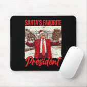 サンタお気に入りののトランプ大統領2024 Christmas Fu マウスパッド (マウス)