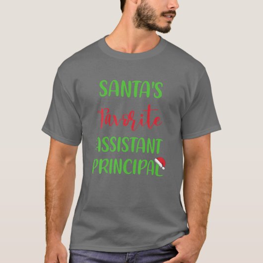 サンタお気に入りのの副校長パジャマ・キリスト Tシャツ (正面)