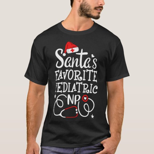 サンタお気に入りのの小児NPナース開業医C Tシャツ (正面)