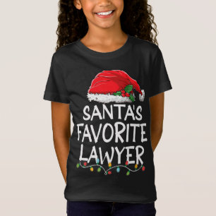 サンタお気に入りのの弁護士クリスマスサンタクロース Tシャツ
