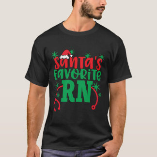 サンタお気に入りののRnかわいいクリスマス登録の保育園 Tシャツ