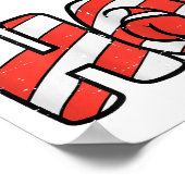 サンタお気に入りのスおもしろいいけな大人用のクリスマス ポスター (角)