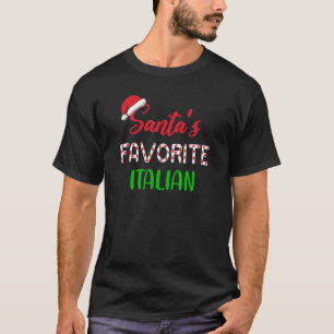 サンタお気に入りのスイタリアンクリツマスクリスマスパジャマ Tシャツ