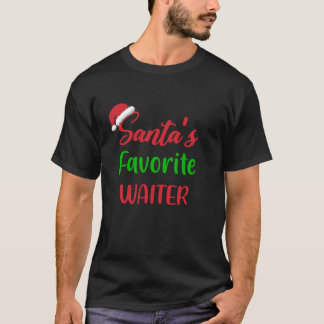 サンタお気に入りのスウェイターおもしろいパジャマクリスマス Tシャツ