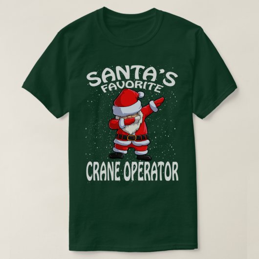 サンタお気に入りのスクレーンのオペレーターのクリスマス Tシャツ (デザイン正面)