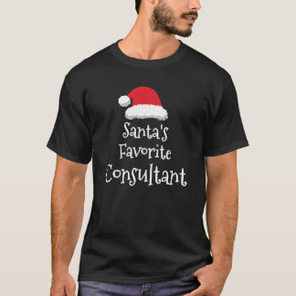 サンタお気に入りのスコンサルタントクリスマスおもしろいギフト Tシャツ