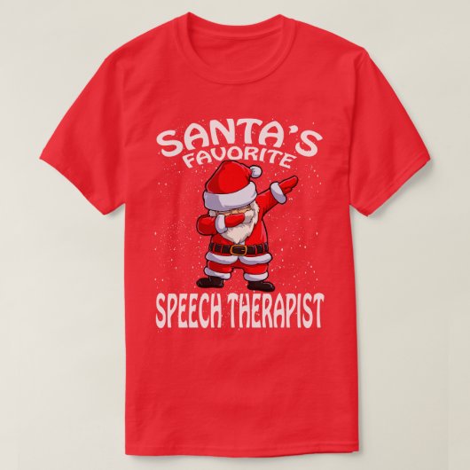サンタお気に入りのスセラピストクリスマス Tシャツ (デザイン正面)