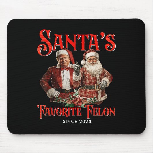 サンタお気に入りのスフェロン2024年以来クリスマスクリスマス マウスパッド (正面)