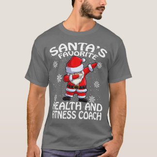 サンタお気に入りのスヘルス&フィットネスコーチクリスマス Tシャツ