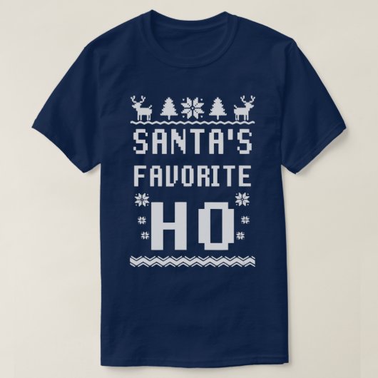 サンタお気に入りのスホおもしろいクリスマスクリスマス衣装Sa Tシャツ (デザイン正面)