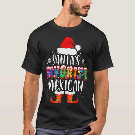 サンタお気に入りのスメキシおもしろいコ・サンタ・ギフト Tシャツ (正面)