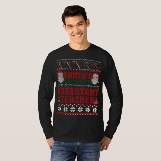 サンタお気に入りのス不動産マネージャーChristmas Ugly Sw Tシャツ (正面フル)