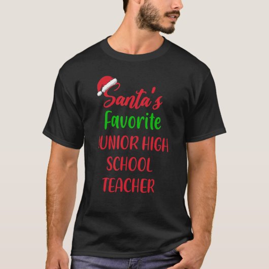 サンタお気に入りのス中学先生クリス Tシャツ (正面)