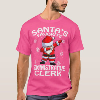 サンタお気に入りのス事務員クリスマス Tシャツ