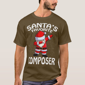 サンタお気に入りのス作曲家のクリスマス Tシャツ