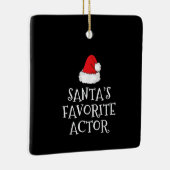 サンタお気に入りのス俳優クリスマス演技女優 セラミックオーナメント (右)