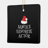 サンタお気に入りのス俳優クリスマス演技女優 セラミックオーナメント (左)