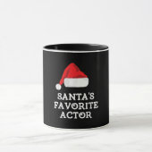 サンタお気に入りのス俳優クリスマス演技女優 マグカップ (中央)