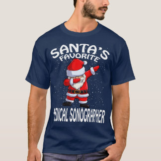 サンタお気に入りのス医用ソノグラフクリスマス Tシャツ
